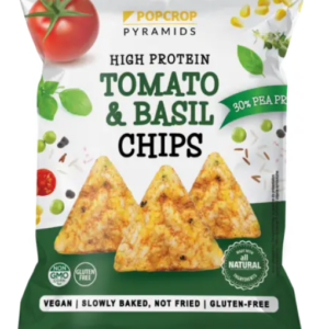 Chips-uri cu proteina de mazare si aroma de rosii si busuioc