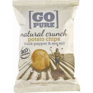 Chipsuri de cartofi cu sare si piper coapte manual fara gluten Bio