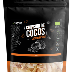 Chipsuri de cocos cu caramel sarat Eco