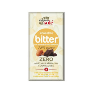 Chocolates Sole Ciocolata 72% cacao si migdale fara zahar