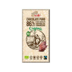 Chocolates Sole Ciocolata bio cu 86% cacao