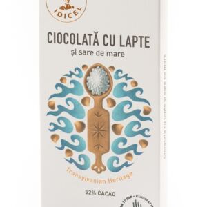 Ciocolata 54% cacao cu lapte si sare de mare