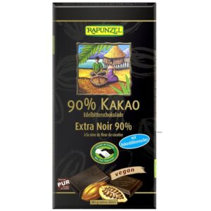 Ciocolata amaruie 90% cacao si zahar de cocos bio