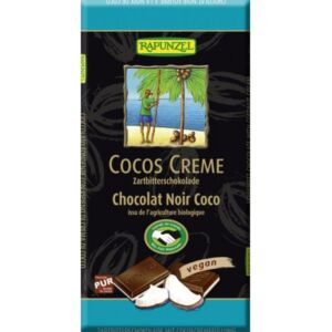 Ciocolata amaruie bio cu umplutura de crema de cocos