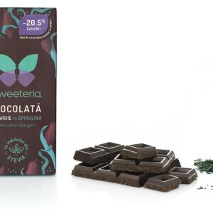 Ciocolata amaruie cu 70% spirulina