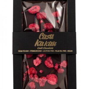 Ciocolata artizanala cu zmeura liofilizata