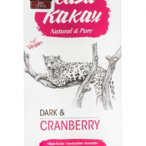 Ciocolata artizanala neagra 67% cu merisoare