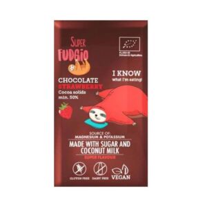 Ciocolata bio cu capsuni fara gluten