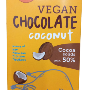 Ciocolata cu lapte de cocos bio fara gluten