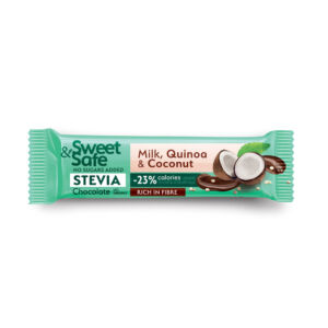 Ciocolata cu lapte si indulcitor natural de stevia Sweet&Safe