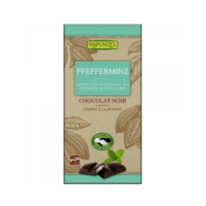 Ciocolata neagra bio cu crema de menta