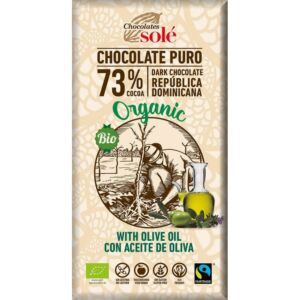 Ciocolata neagra cu 73% cacao si ulei de masline Bio