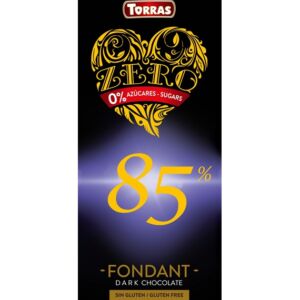 Ciocolata neagra fara zahar si gluten 85% cacao Zero