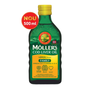 Cod liver oil Omega 3 cu aroma de lamaie Family