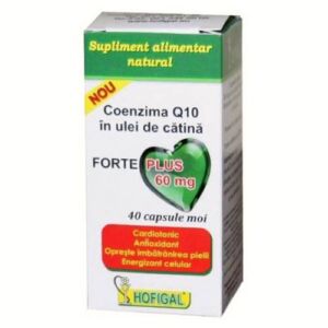 Coenzima Q10 in ulei de catina Forte Plus 60mg