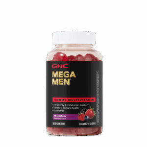 Complex de multivitamine pentru barbati cu aroma de fructe de padure Mega Men®