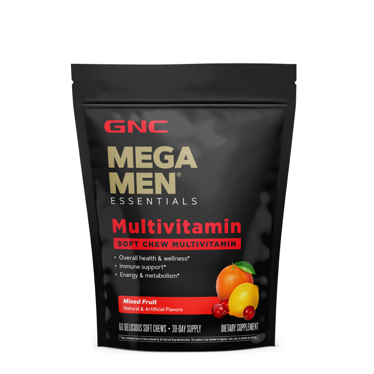 Complex de multivitamine pentru barbati cu gust de fructe asortate Mega Men® Soft Chews