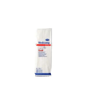 Comprese extra absorbante din material netesut Medicomp 5x5 cm