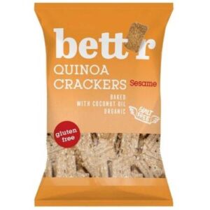 Crackers din quinoa cu susan fara gluten Bio