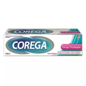 Crema adeziva pentru proteza dentara Corega Gingii Protejate