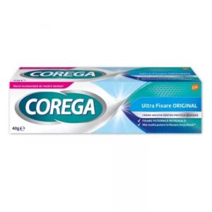 Crema adeziva pentru proteza dentara Corega Ultra Fixare Original