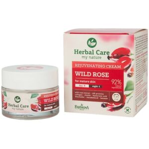 Crema antirid si fermitate cu trandafir pentru ten matur Herbal Care