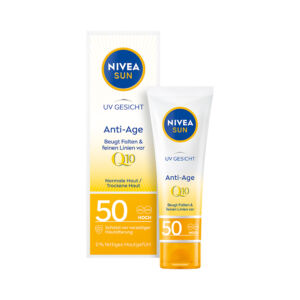 Crema de fata anti-age cu Q10 si protectie solara SPF 50