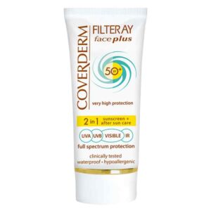 Crema de fata cu protectie solara Filteray Face Plus SPF 50+ Dry Sensitive Soft Brown