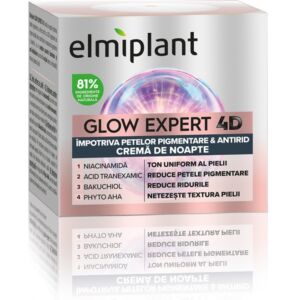 Crema de noapte impotriva petelor pigmentare si antirid Glow Expert 4D