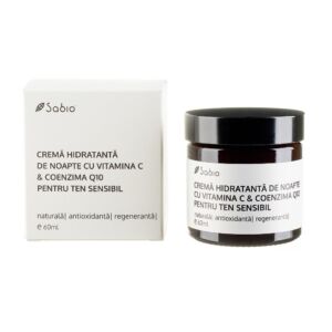 Crema hidratanta de noapte pentru ten sensibil cu vitamina C si coenzima Q10