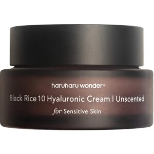 Cremă hidratantă pentru piele sensibilă cu 10 tipuri de acid hialuronic Haruharu Wonder Black Rice