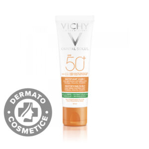 Crema matifianta 3in1 cu protectie solara SPF 50+ pentru fata cu efect anti-stralucire pentru ten gras-mixt Capital Soleil