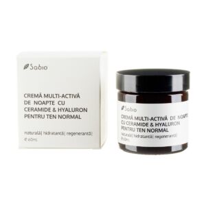 Crema multi-activa de noapte pentru ten normal cu ceramide si hyaluron