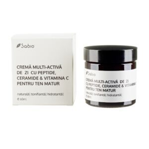 Crema multi-activa de zi pentru ten matur cu peptide + ceramide si vitamina C
