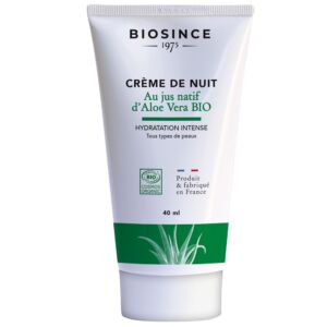 Crema organica de noapte pentru fata cu Aloe Vera