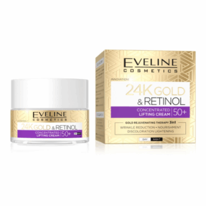 Crema pentru fata anti-rid 50+ cu retinol si aur 24K