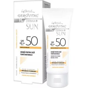 Crema pentru fata cu SPF 50 H3 Derma+ Sun Gerovital