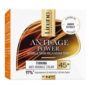Crema pentru fermitate cu efect antirid 45+ cu chihlimbar Anti-Age Power