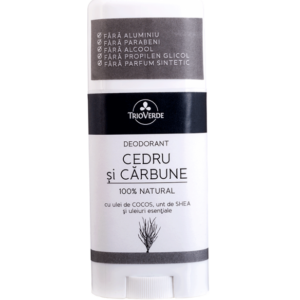 Deodorant natural cu cedru si carbune