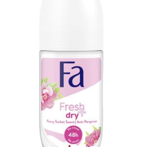 Deodorant roll-on anti-perspirant cu parfum de bujori Fresh & Dry
