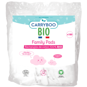 Dischete din bumbac dreptunghiulare(pachet familial) BIO