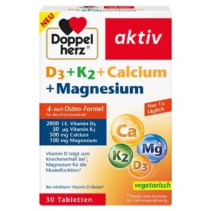 Doppelherz Aktiv D3 + K2 + Calciu + Magneziu