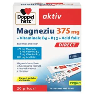 Doppelherz Magneziu 375 mg Direct + Vitaminele B6