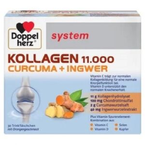 Doppelherz System Kollagen 11000 + Curcuma + Ghimbir