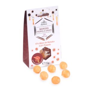 Dropsuri cu miere de manuka si propolis