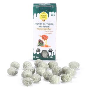 Dropsuri cu miere propolis si pin