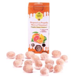 Dropsuri cu miere si propolis cu vitamina c si citrice