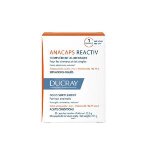 Ducray Anacaps Reactiv Supliment pentru par si unghii
