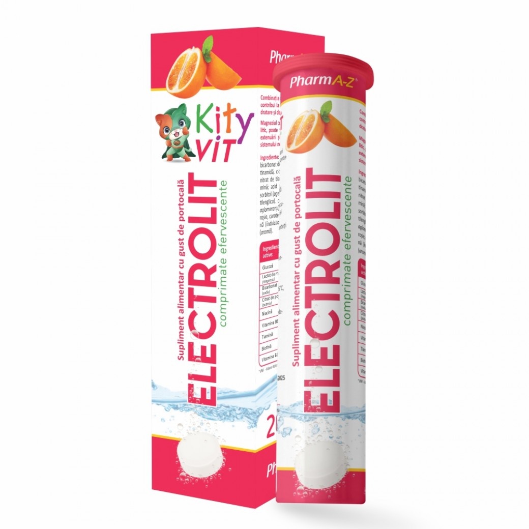 Electroliti cu aroma de portocale Kityvit