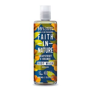 Faith in Nature Gel de dus energizant cu grapefruit si portocala
